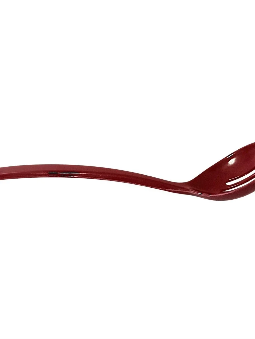 Vintage Ekco Slotted Cooking Spoon Serving Red Melamine Melmac Hard Plastic MCM